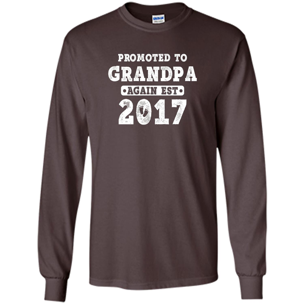 Men's Promoted to Grandpa Again Est. 2017 T-shirt