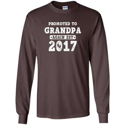 Men's Promoted to Grandpa Again Est. 2017 T-shirt