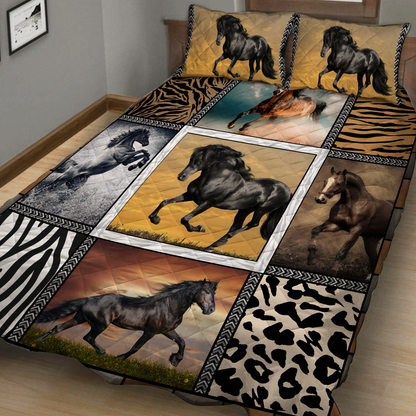 Wild Horses Quilt Bed Set Quilt Set