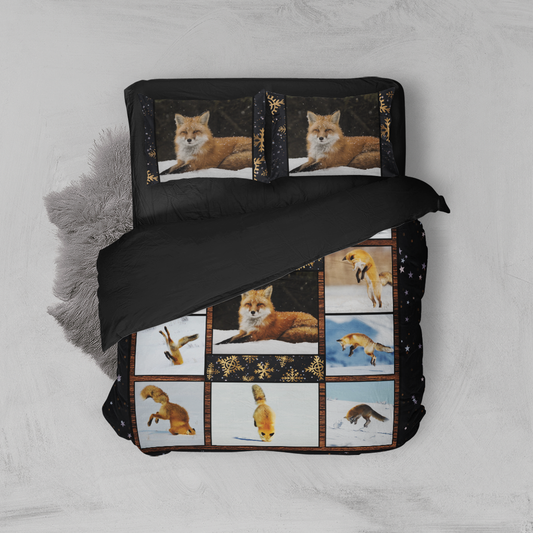 Fox In The Snow 3D Bed Set