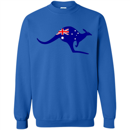 Australian Flag Kangaroo T-shirt Australia Vacation T-shirt Royal