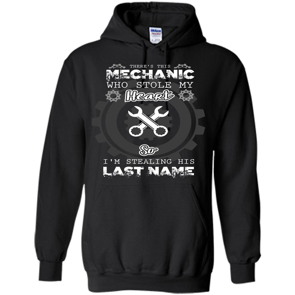 Mechanic T-shirt There's This Mechanic Who Stole My Heart T-shirt Orange