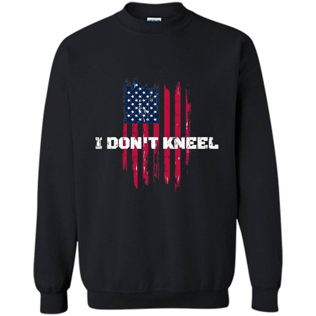 Military T-shirt I Don't Kneel T-shirt Black