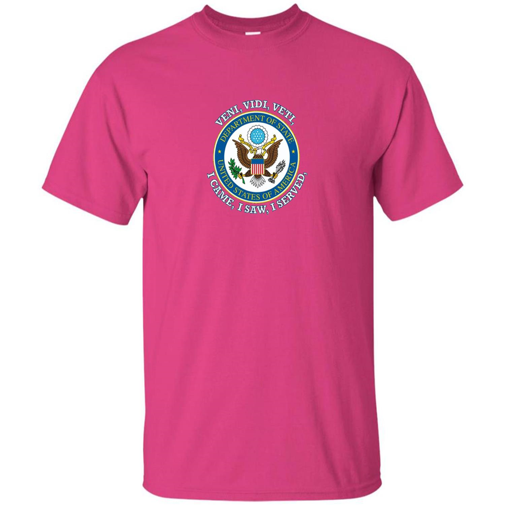 US State Department T-Shirt I Came I Saw I Served Heliconia