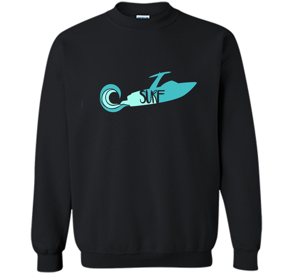 Wakesurf Boat With Retro Wave T-shirt Royal