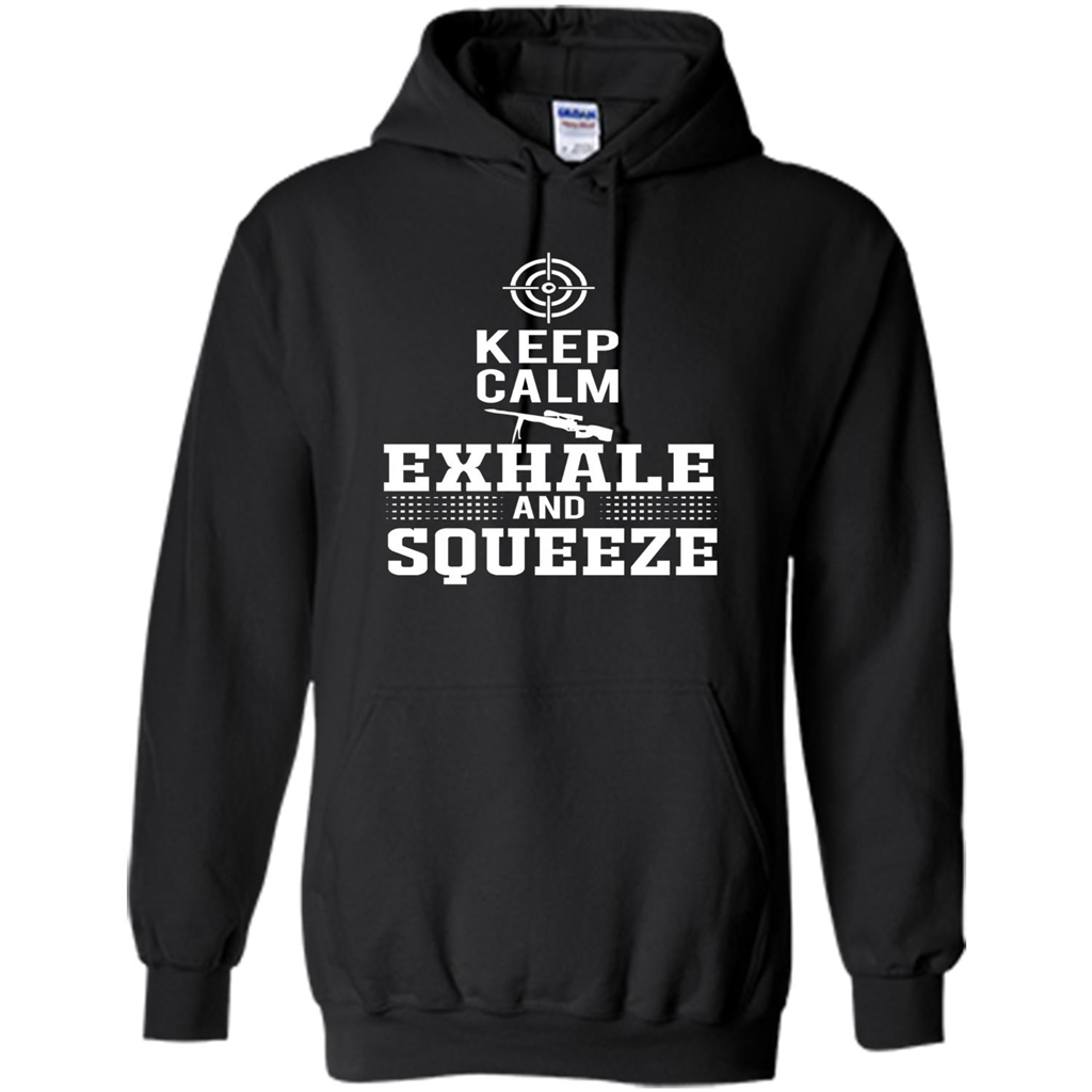 Keep Calm - Exhale and Squeeze T-shirt Black