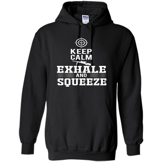 Keep Calm - Exhale and Squeeze T-shirt Black
