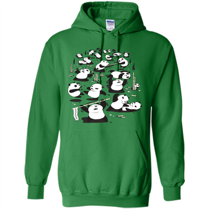 Cute Panda T-shirt Irish Green