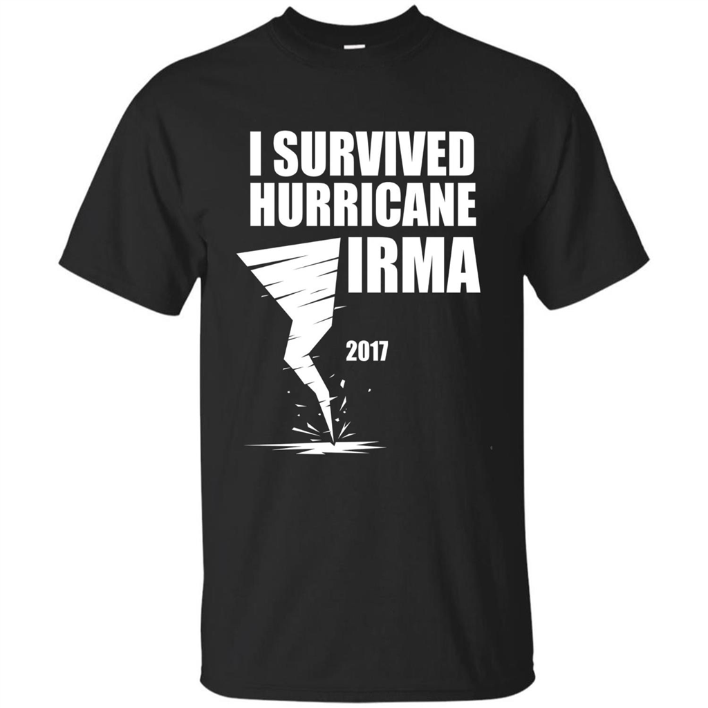I Survived Hurricane Irma Graphic T-shirt Black