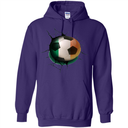 Ireland Football Soccer T-shirt Purple
