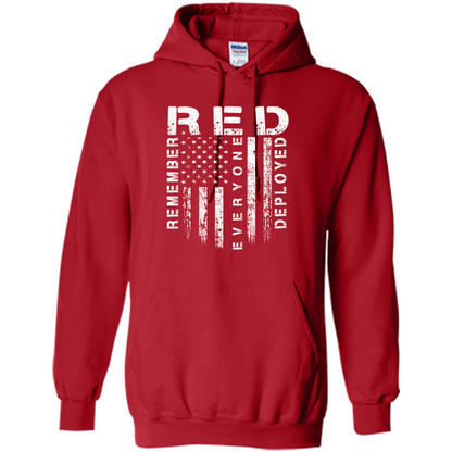 Red Friday - Remember Everyone Veteran Deployed T-shirt Red
