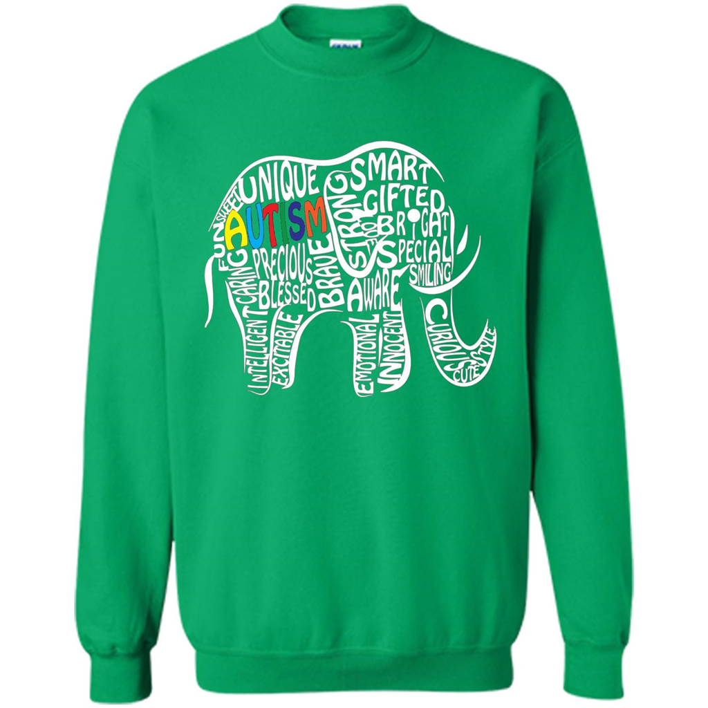 Autism Awareness Elephant T-shirt Irish Green