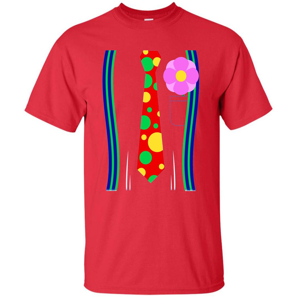 Halloween Clown Costume T-shirt Red