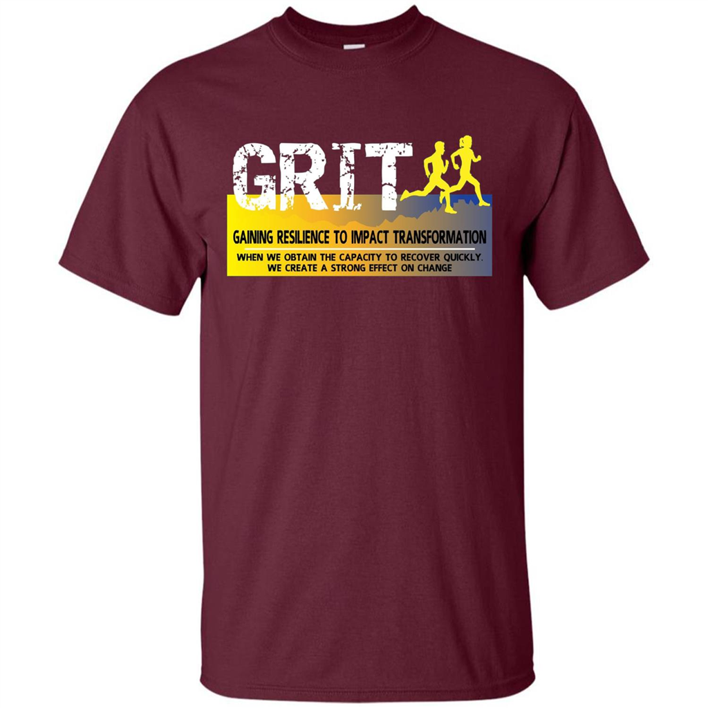 Gaining Resilience To Impact Transformation T-shirt Maroon