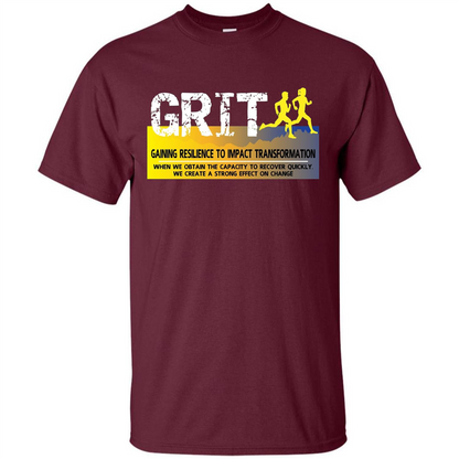 Gaining Resilience To Impact Transformation T-shirt Maroon