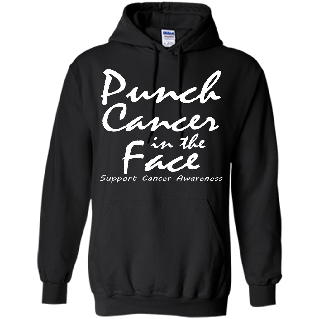 Support Cancer Awareness In The Face T-shirt Black