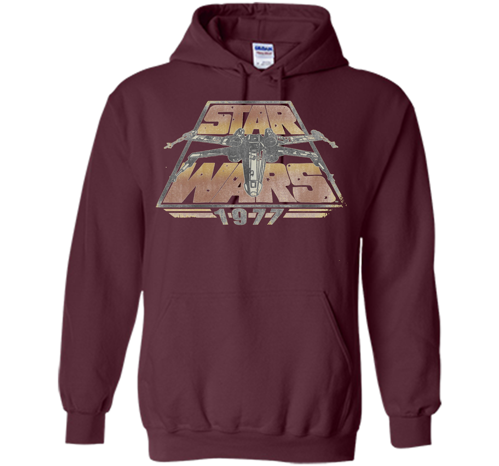 Star Wars 1977 Time Warp Graphic T-Shirt cool shirt Maroon