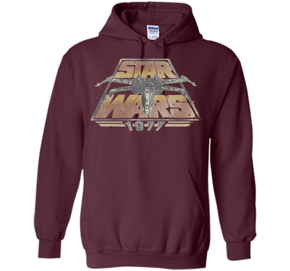 Star Wars 1977 Time Warp Graphic T-Shirt cool shirt Maroon