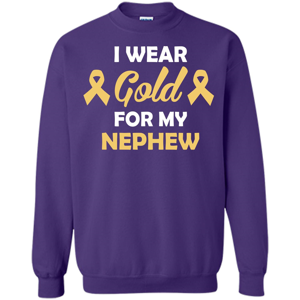 Cancer Awareness T-shirt I Wear Gold For My Nephew