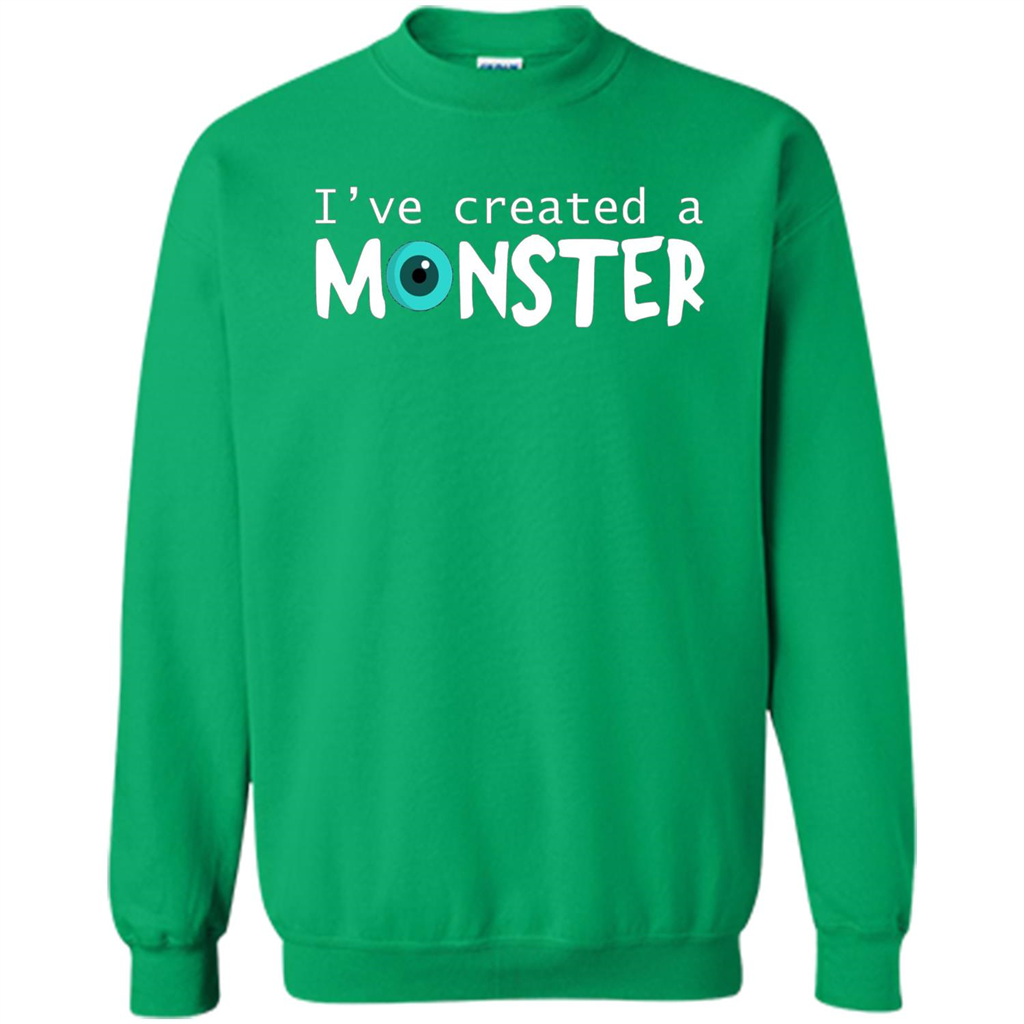 Daddy Son Matching T-shirt I Created A Monster Irish Green