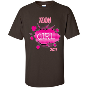 Team Girl Baby Shower Gender Reveal Party Cute Pink T-shirt