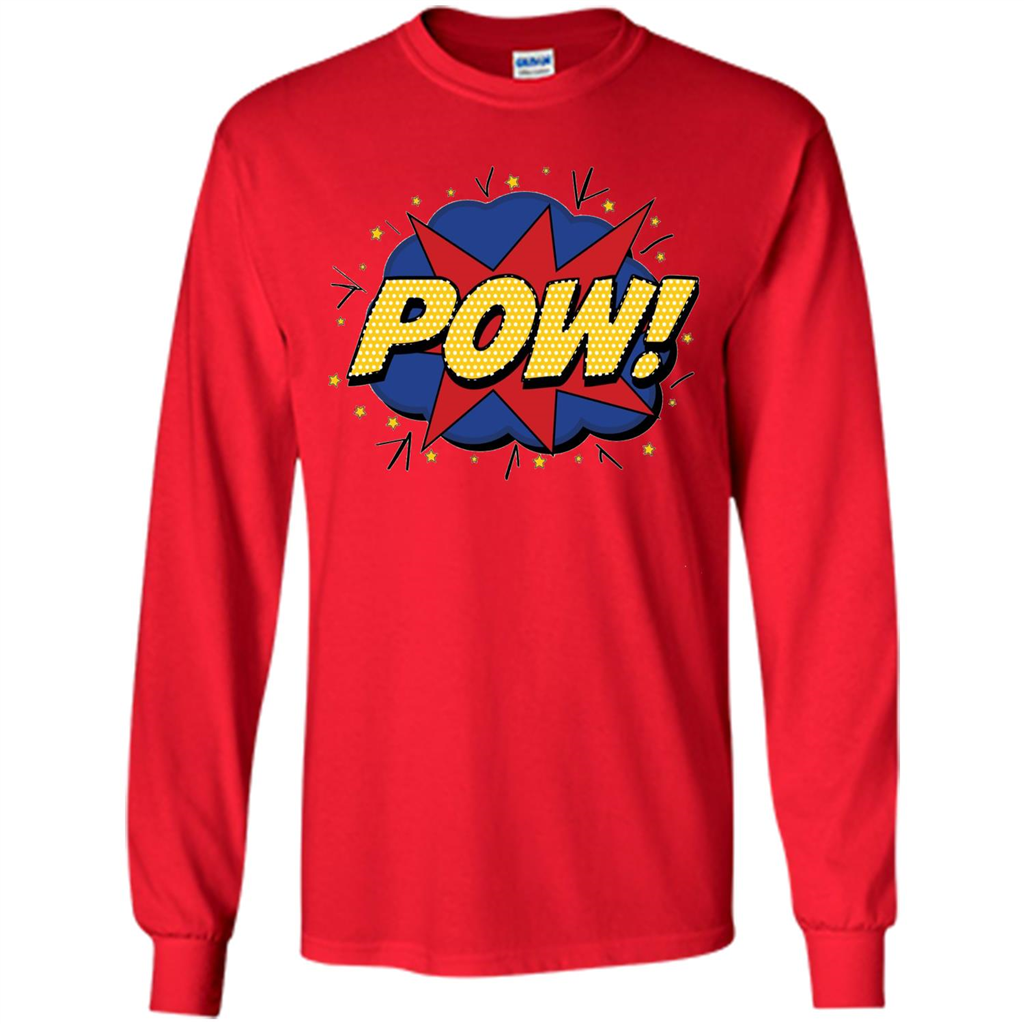 POW Comic Book Bubble T-shirt Red