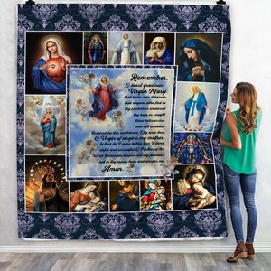 Mother Mary Throw Blanket