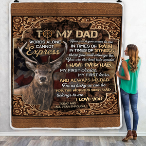 Deer Dad, You Are The World’s Best Role Model Throw Blanket