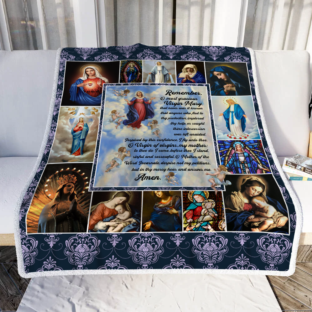 Mother Mary Throw Blanket