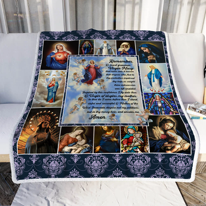 Mother Mary Throw Blanket