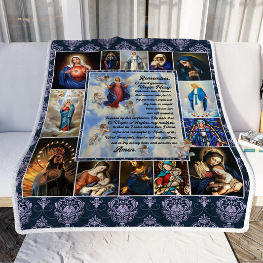 Mother Mary Throw Blanket