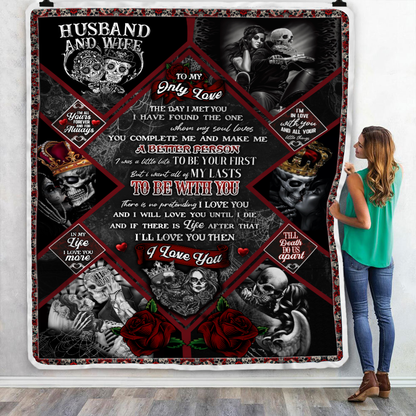 To My Only Love Throw Blanket