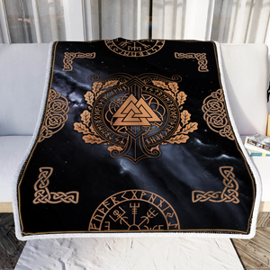 Asgard Viking Symbol Throw Blanket