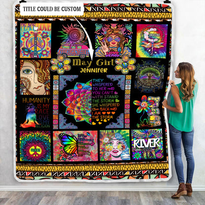 Personalized I Am The Storm Throw Blanket