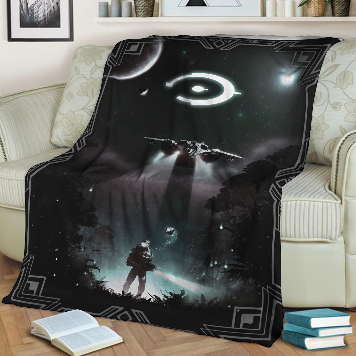 Halo 3D Throw Blanket