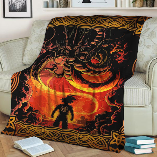 Dragon Ball Goku 3D Throw Blanket