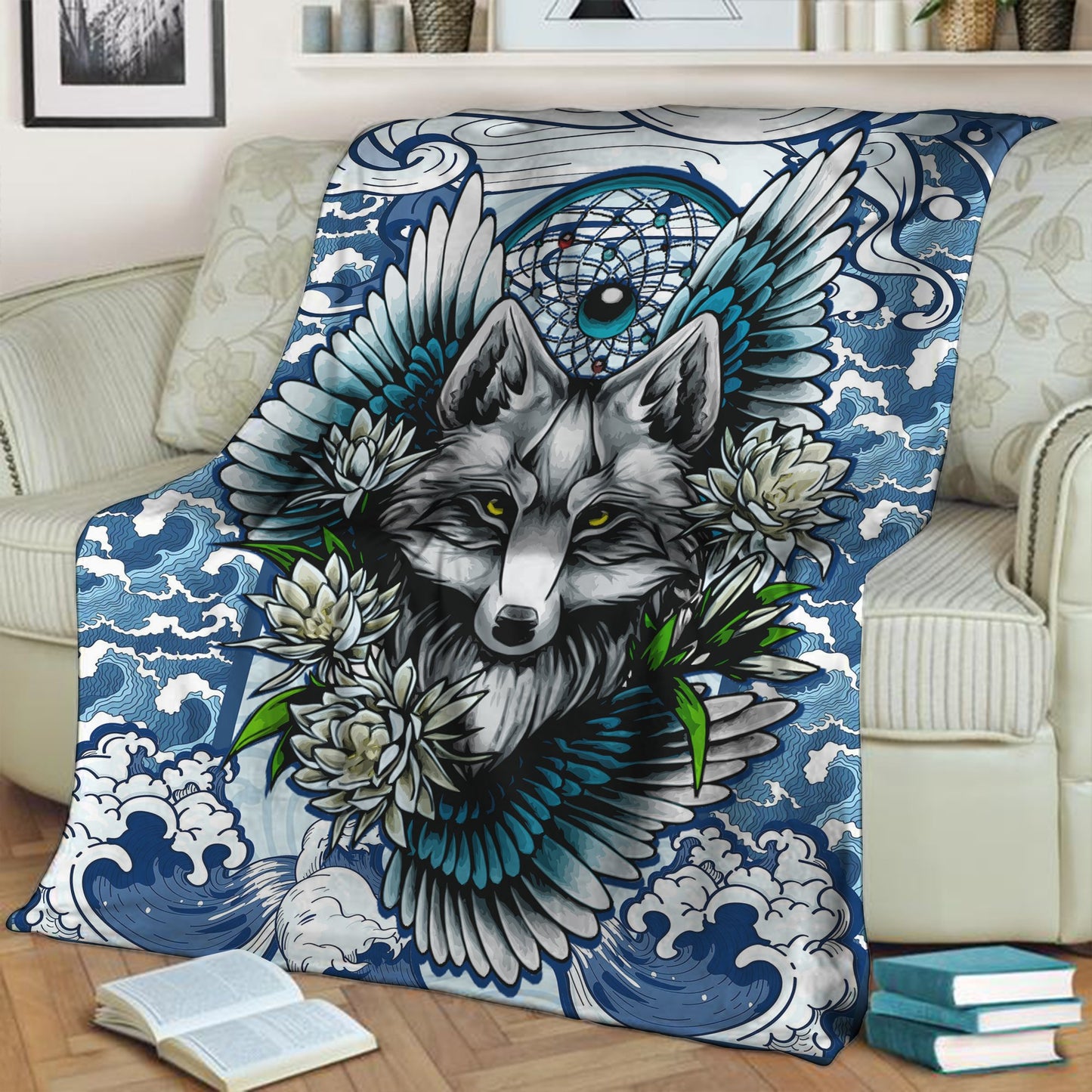 Aesthetic Fox 3D Throw Blanket