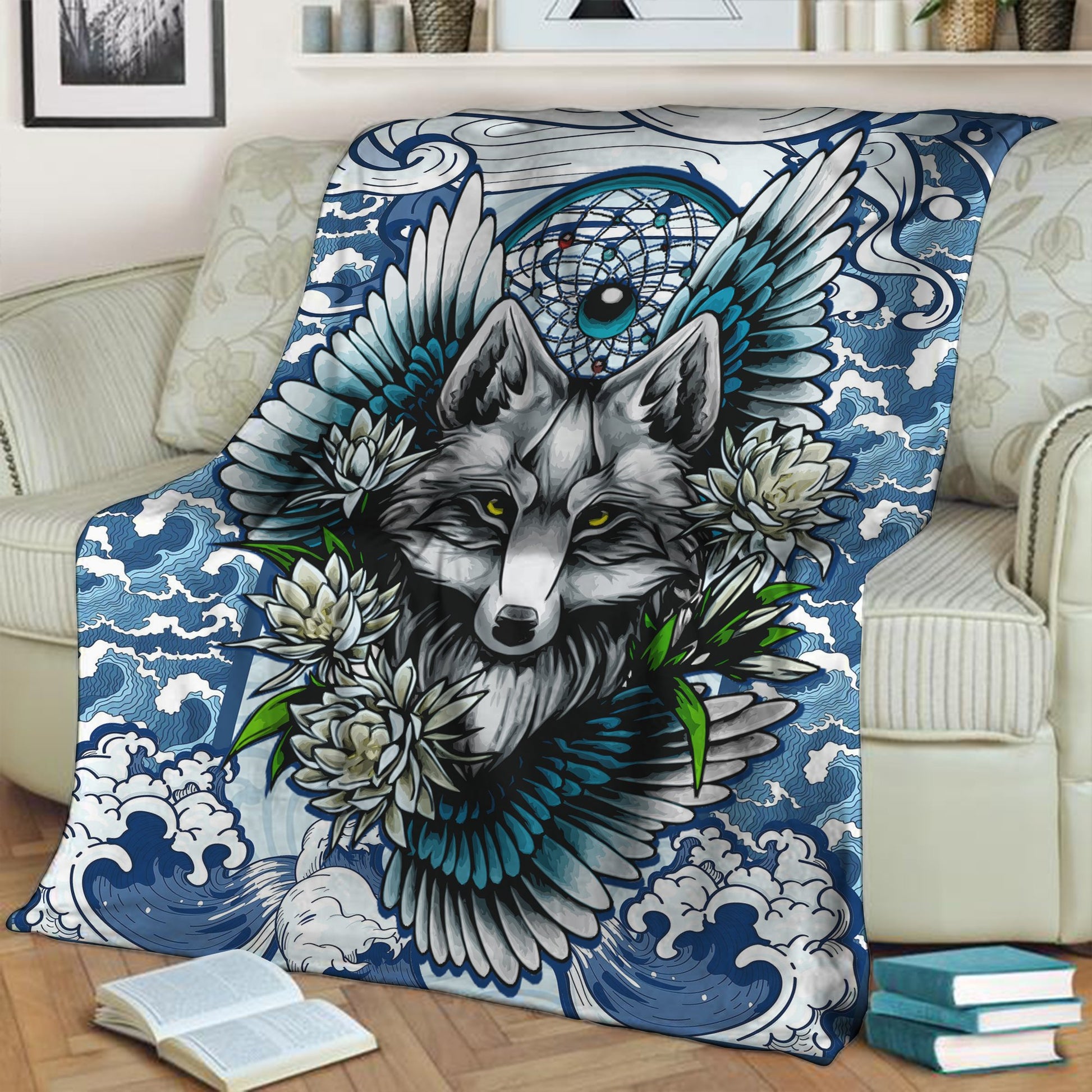 Aesthetic Fox 3D Throw Blanket
