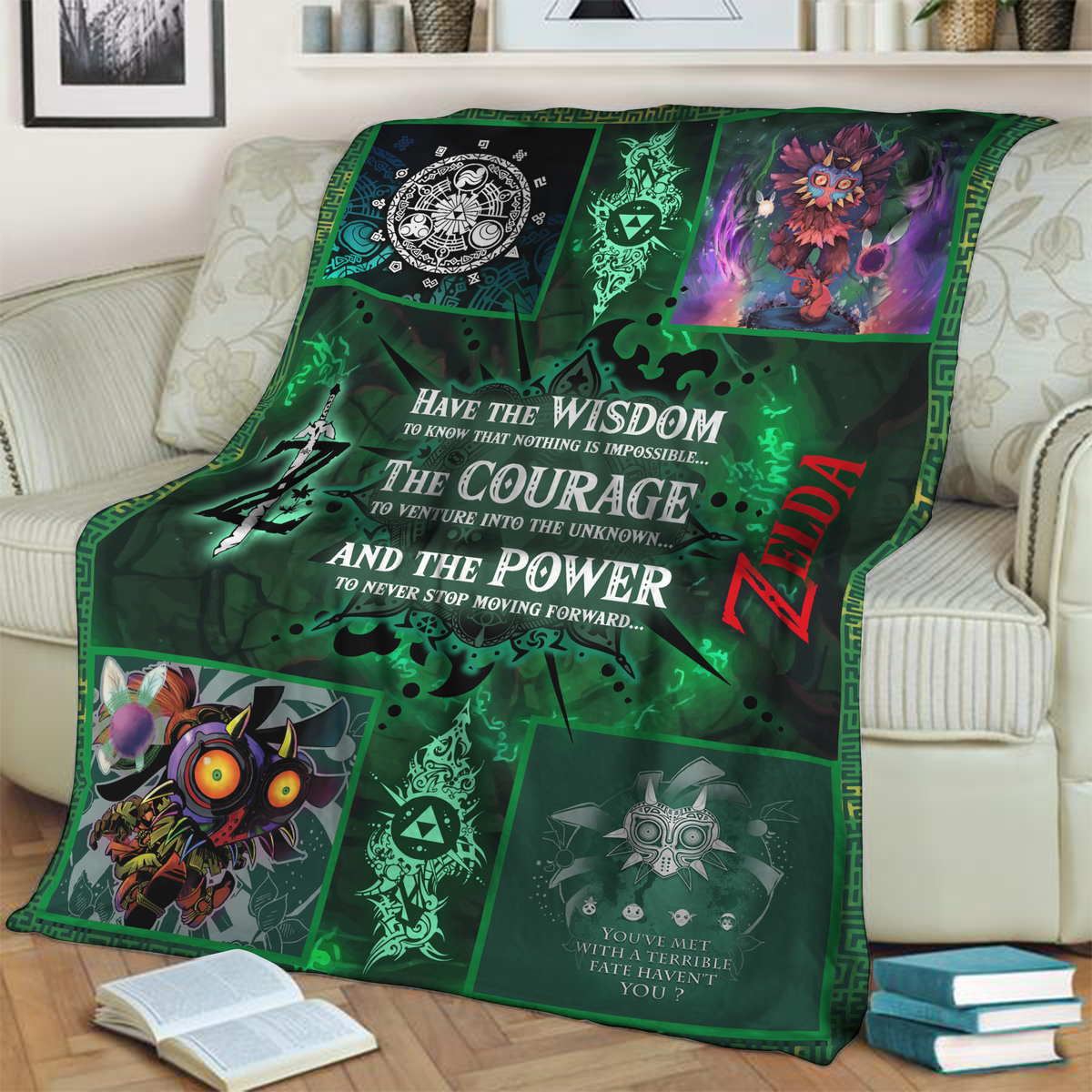 Zelda 3D Throw Blanket