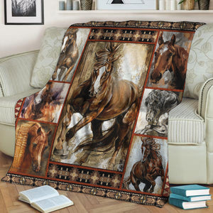 Horse Lovers 3D Throw Blanket