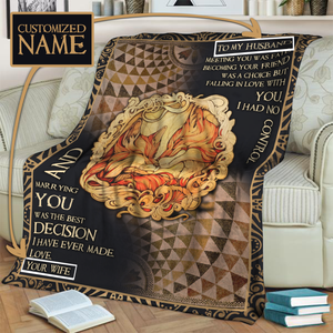 Gift For Husband - Customized Name 3D Throw Blanket