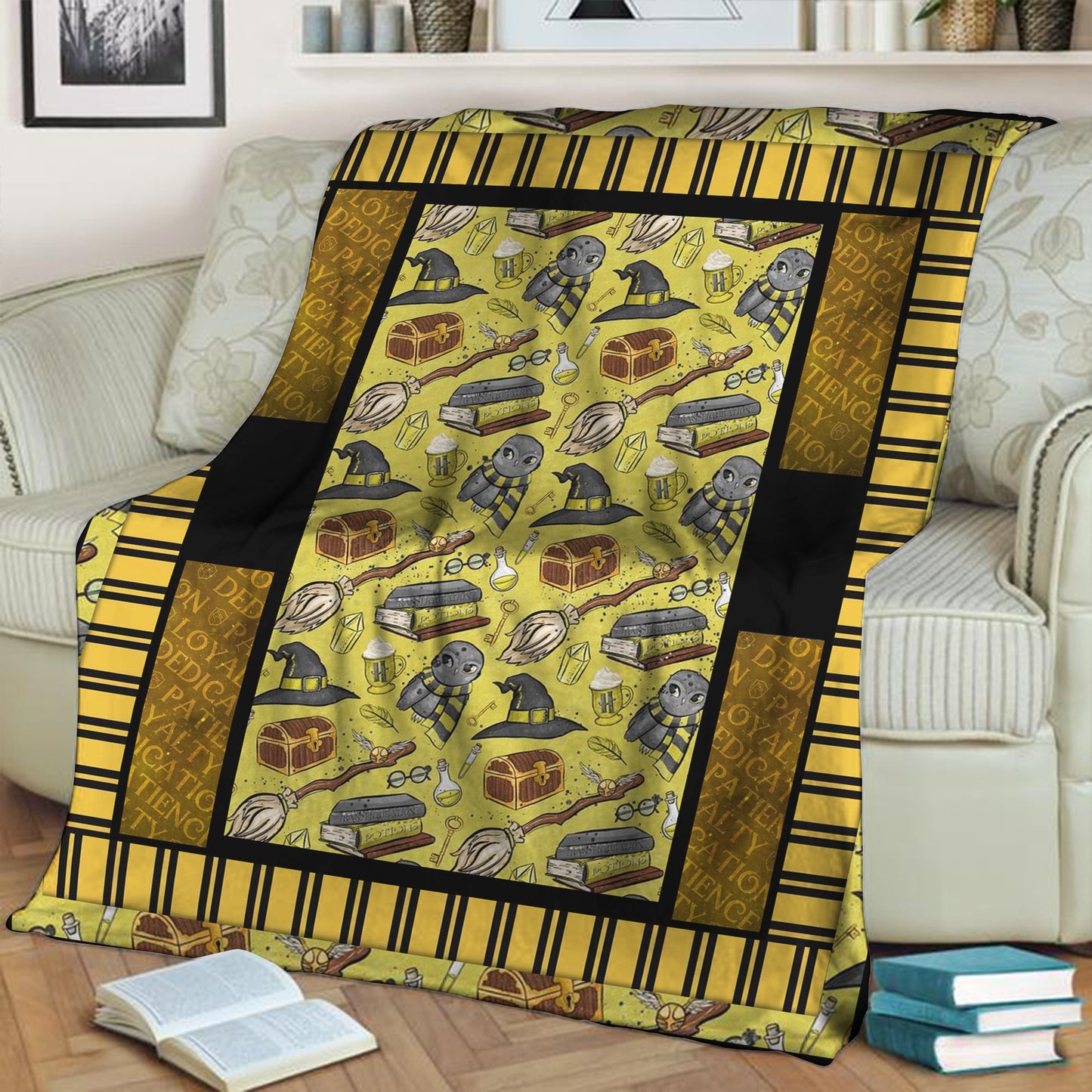 Harry Potter Hufflepuff 3D Throw Blanket