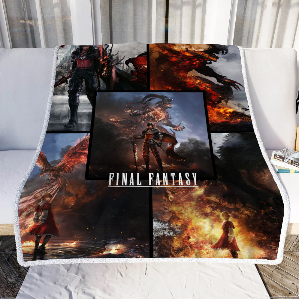 Final Fantasy XVI Video Game Throw Blanket