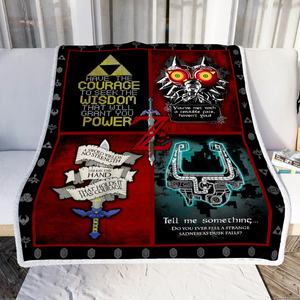 The Legend Of Zelda Quotes 3D Throw Blanket 130cm x 150cm  