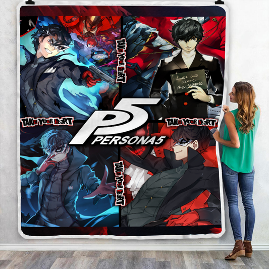 Persona 5 Video Game Throw Blanket 180cm x 200cm