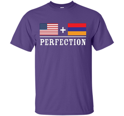 American + Armenian = Perfection Flag T-Shirt t-shirt Purple