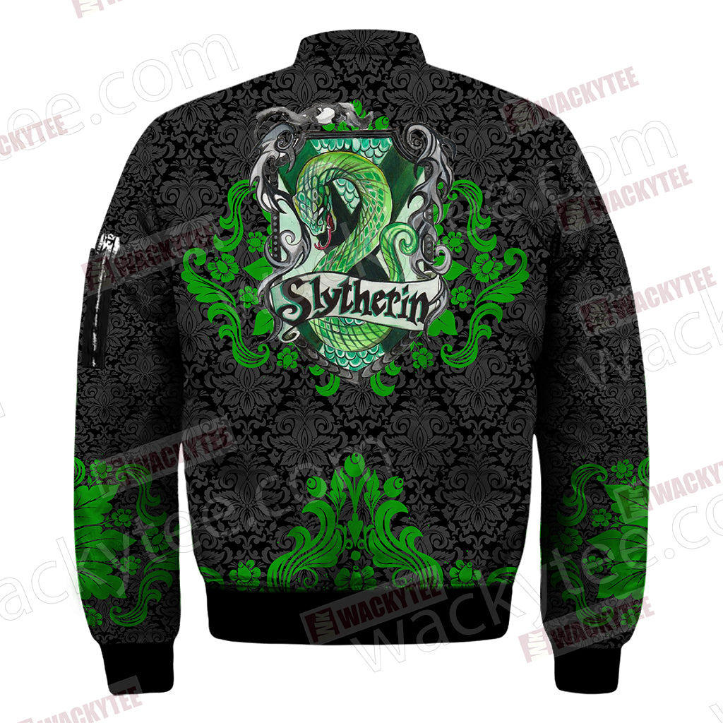 Cunning Like A Slytherin Harry Potter Wacky Style Bomber Jacket