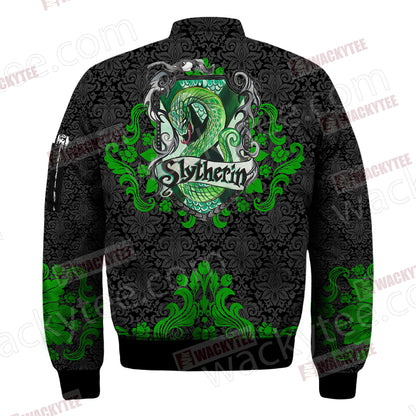 Cunning Like A Slytherin Harry Potter Wacky Style Bomber Jacket