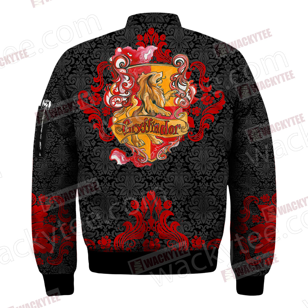 Brave Like A Gryffindor Harry Potter Wacky Style Bomber Jacket