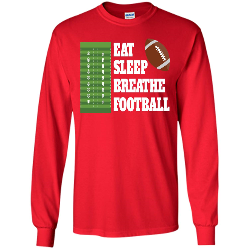 Eat Sleep Breathe Football T-shirt Red